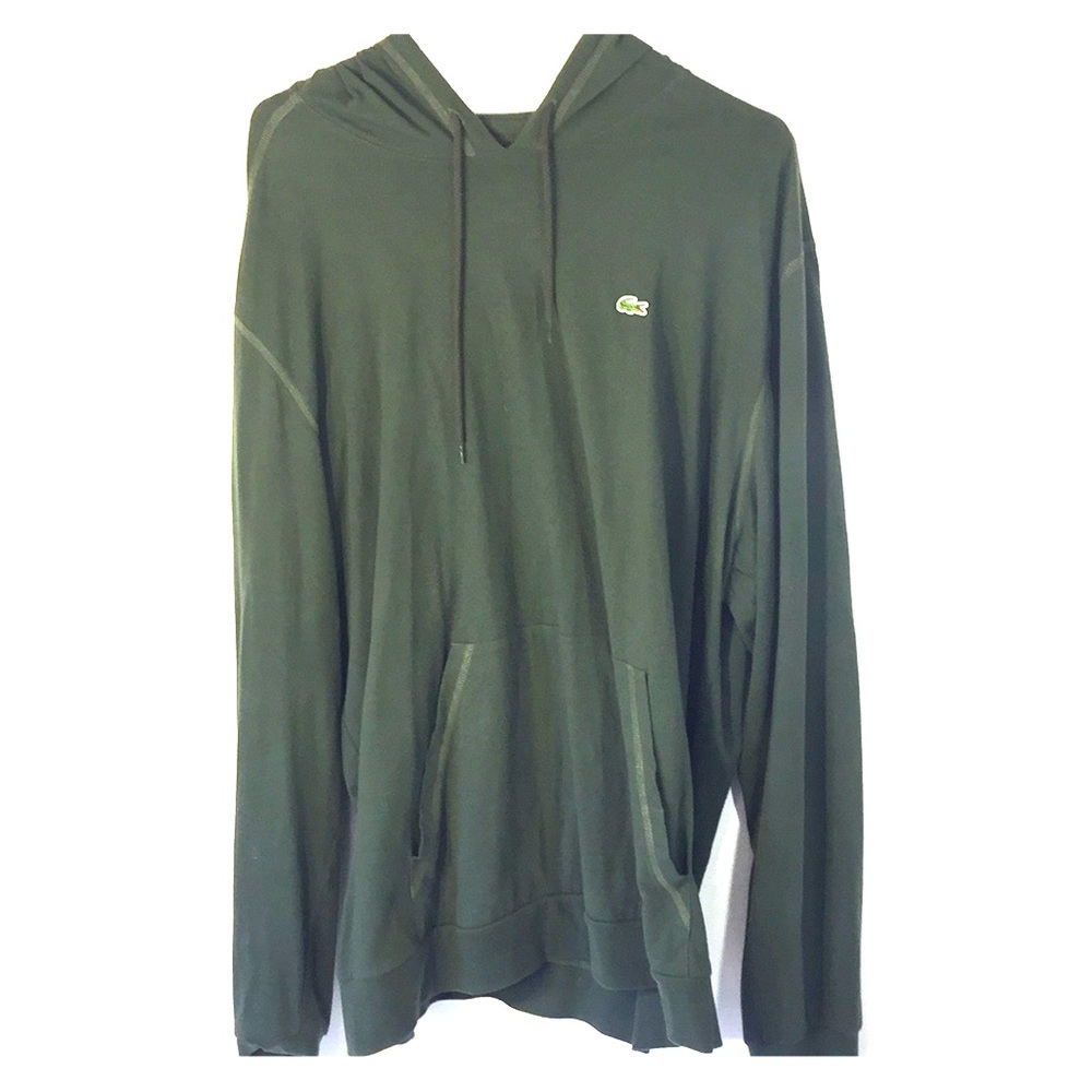 Lacoste Hoodie Green Long Sleeve Size 9